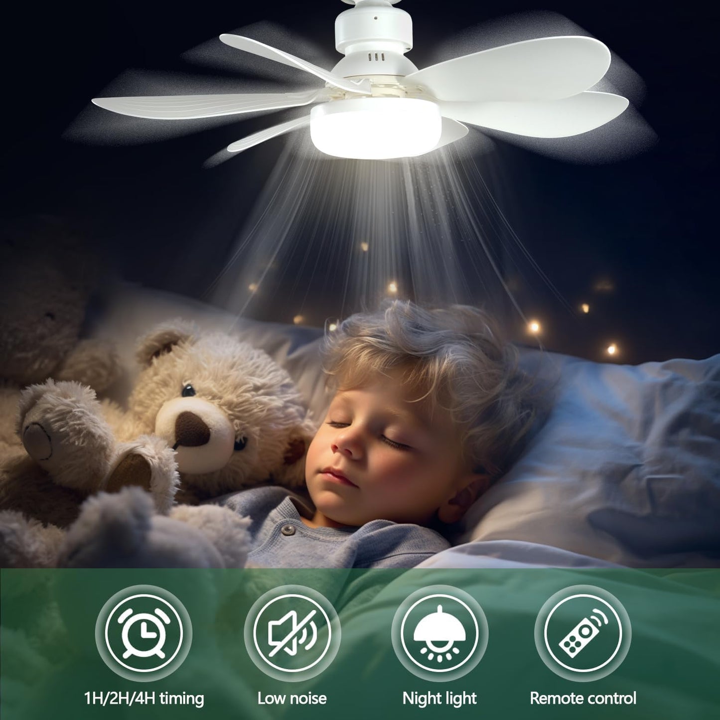 LED Luster Ventilator 100W