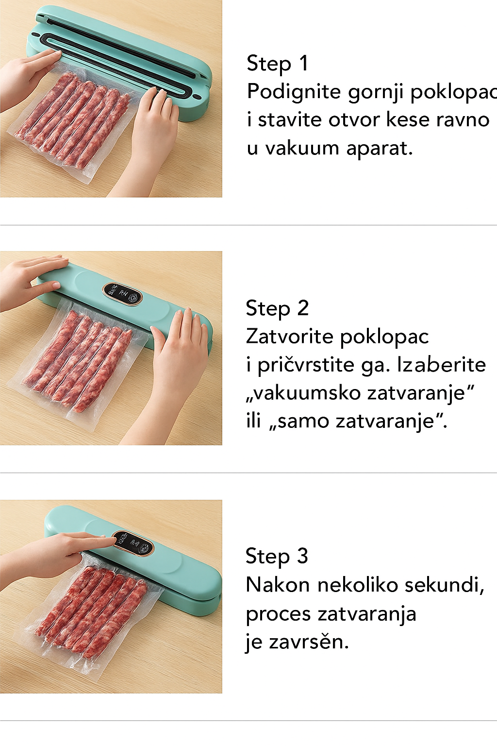 Aparat za Vakumiranje sa LCD Displejem i Tajmerom
