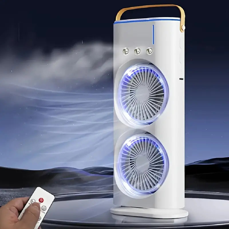 Dupli LED Mini Ventilator sa Efektom Magle