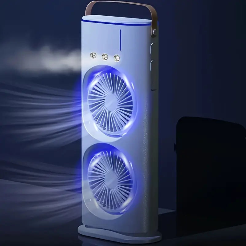 Dupli LED Mini Ventilator sa Efektom Magle