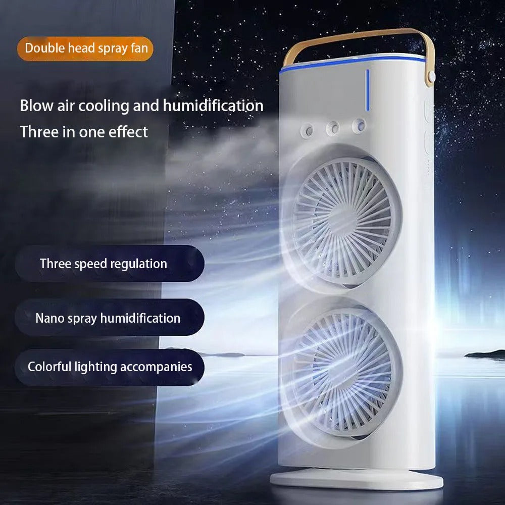 Dupli LED Mini Ventilator sa Efektom Magle