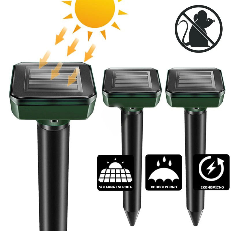 Solarni rastjerivač krtica i štetočina (1+1 BESPLATNO)