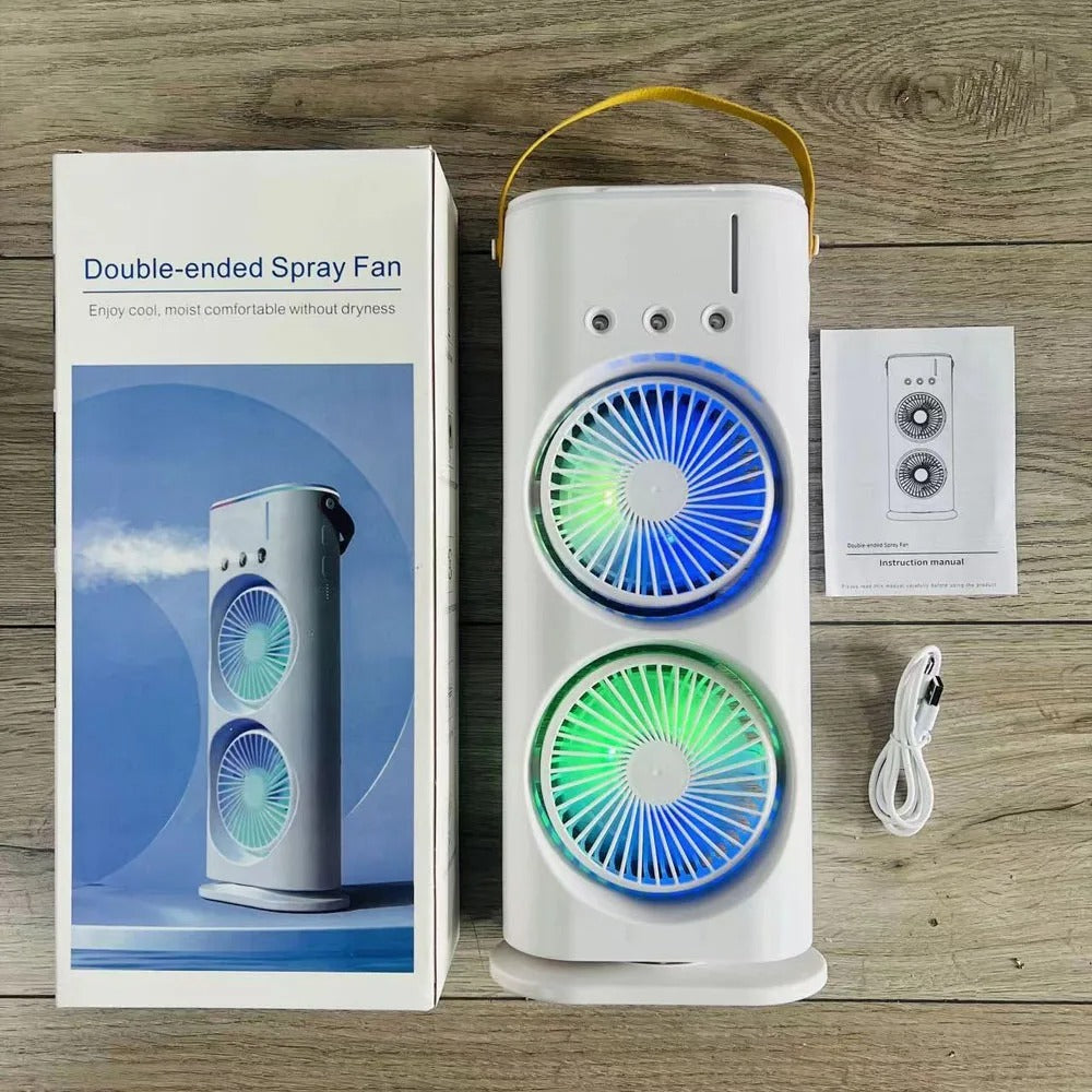 Dupli LED Mini Ventilator sa Efektom Magle
