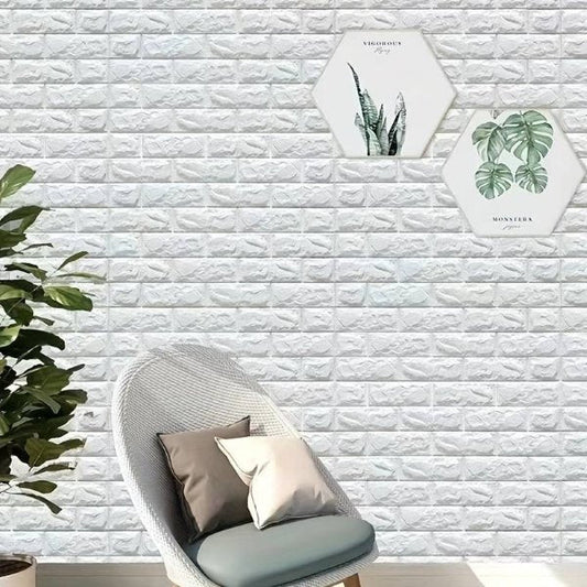 Samolepljive tapete sa 3D motivom cigle (0,65m2, 5 kom)